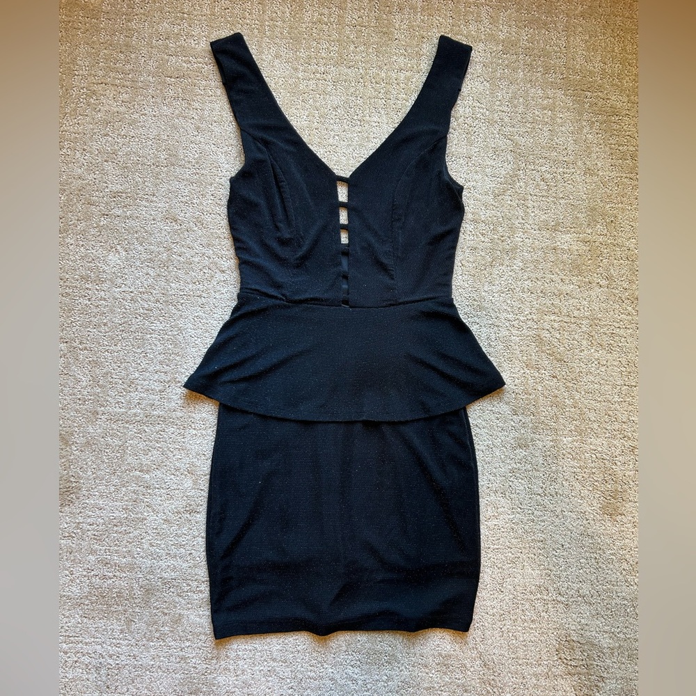 Black Sparkle Club Dress